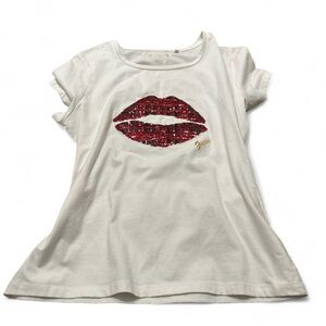 Rare Guess Women’s Sequin Lips T-Shirt XL